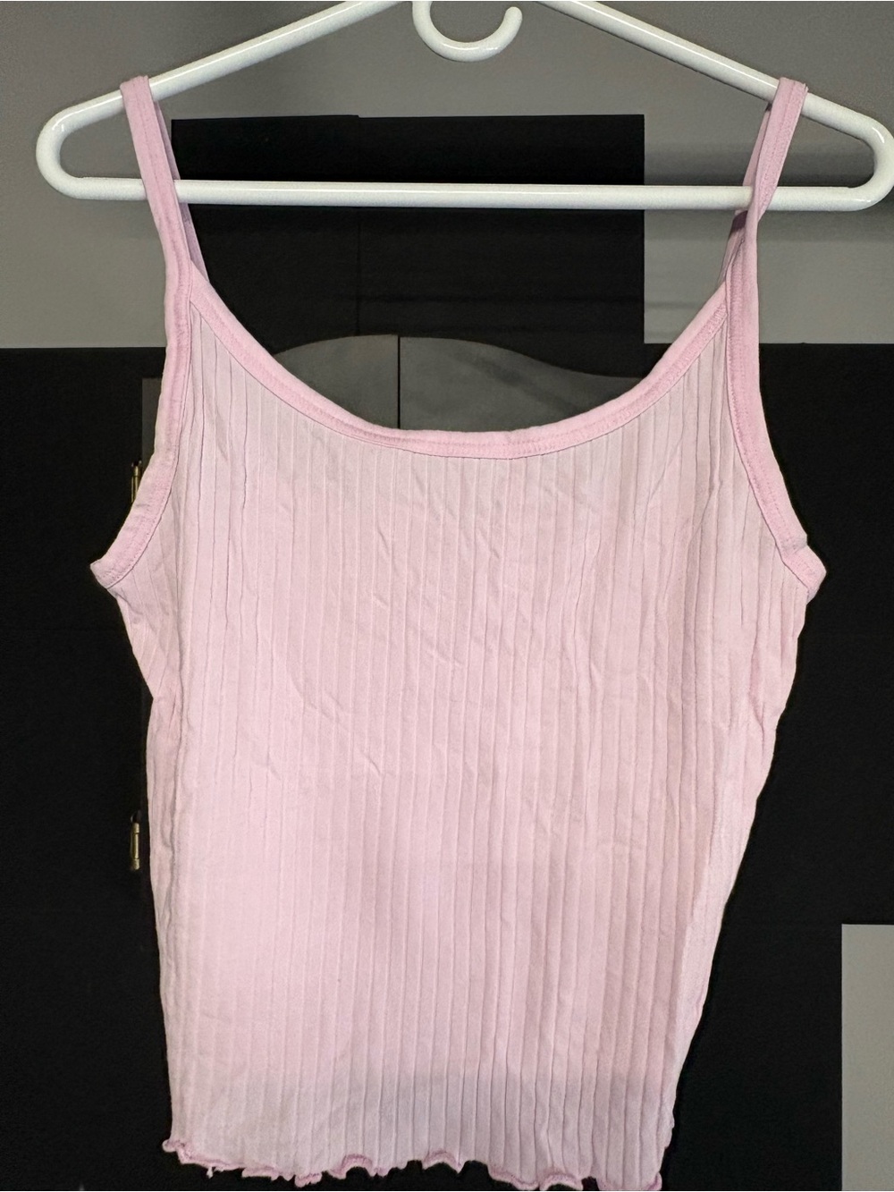 Old Navy Light Pink Ribbed Spaghetti Strap Camisole